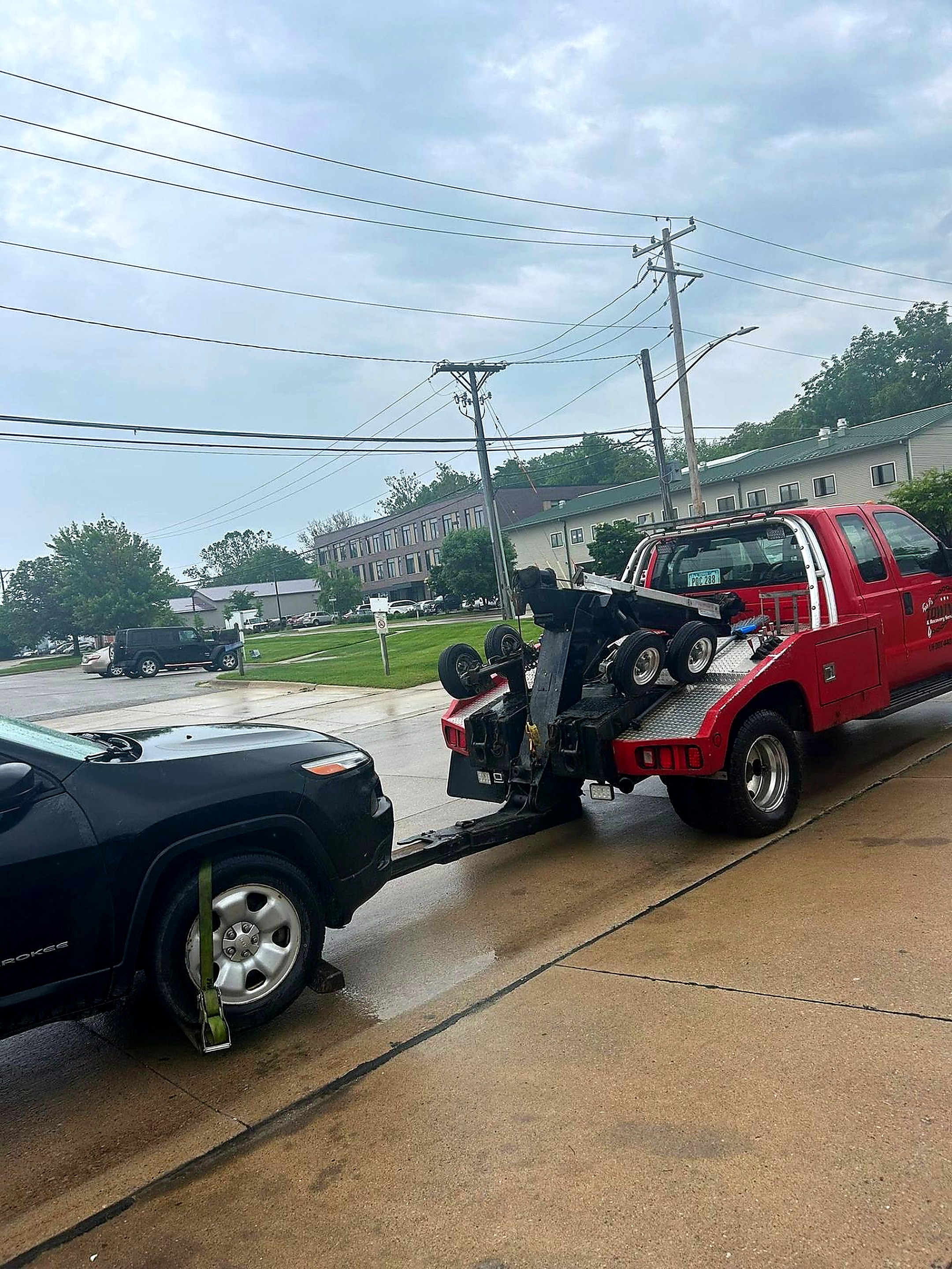 Tow truck recovery