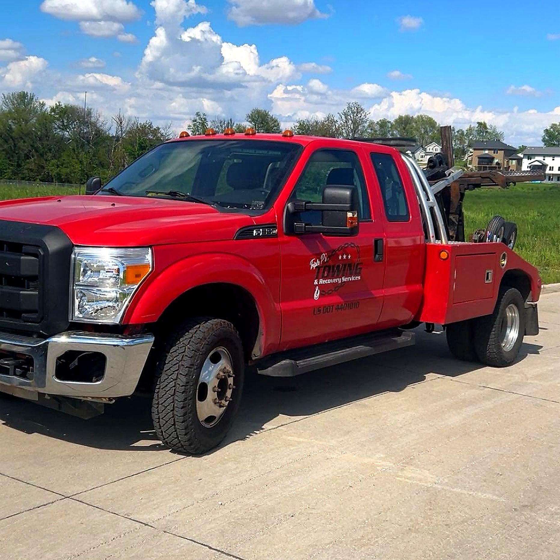 Triple P's Towing red wrecker